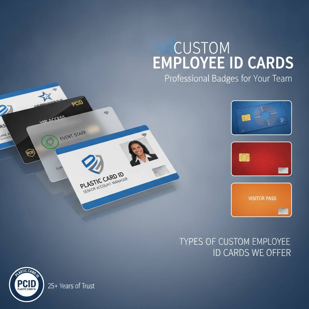 Types of Custom Employee ID Cards We Offer